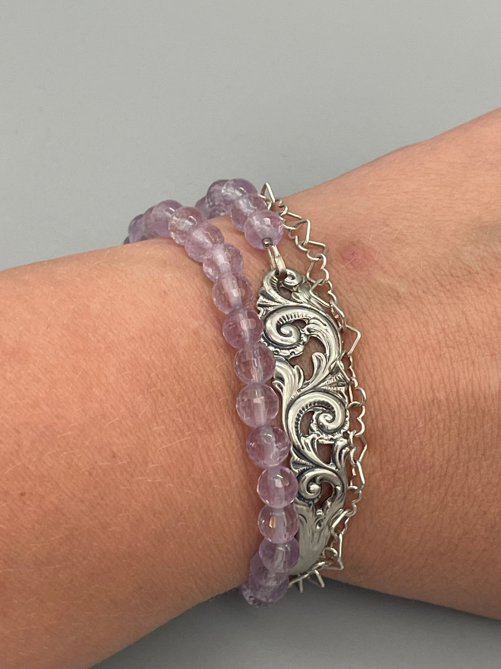 Wrap around Armbånd, sølv del 1