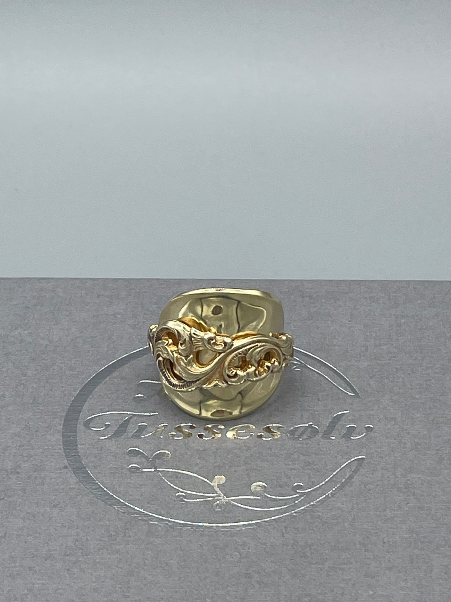 Dobbel Rokokko, Statement Ring, Forgyllet